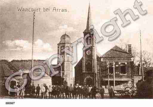 Ville de WANCOURT, carte postale ancienne