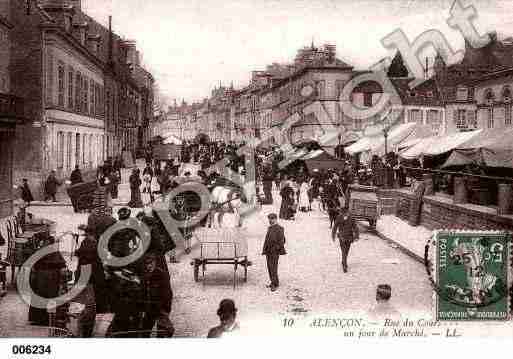 Ville de ALENCON, carte postale ancienne