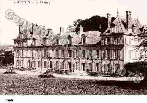 Ville de AUBILLY, carte postale ancienne