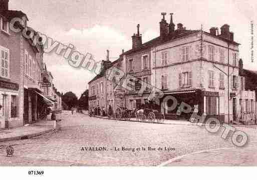 Ville de AVALLON, carte postale ancienne