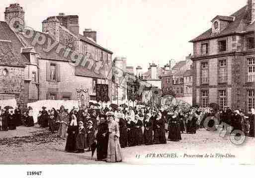 Ville de AVRANCHES, carte postale ancienne