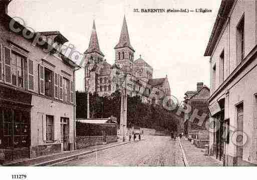 Ville de BARENTIN, carte postale ancienne