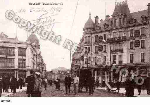 Ville de BELFORT, carte postale ancienne