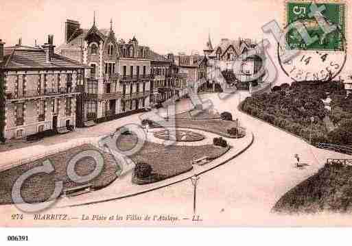 Ville de BIARRITZ, carte postale ancienne