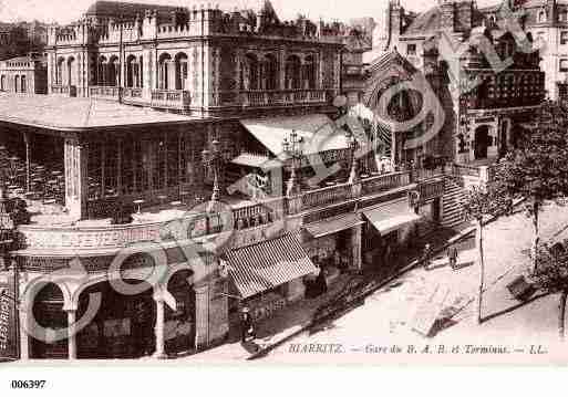 Ville de BIARRITZ, carte postale ancienne