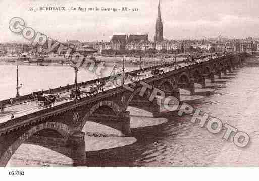 Ville de BORDEAUX, carte postale ancienne