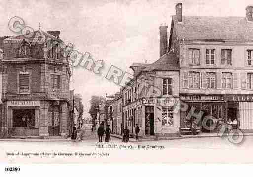 Ville de BRETEUILSURITON, carte postale ancienne