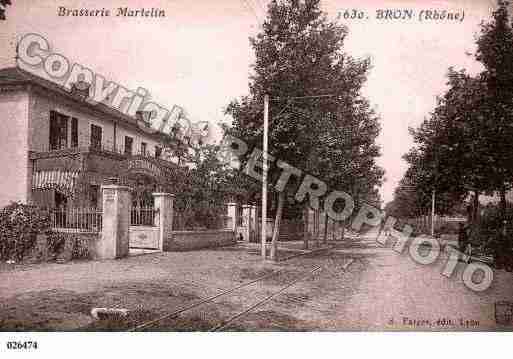 Ville de BRON, carte postale ancienne