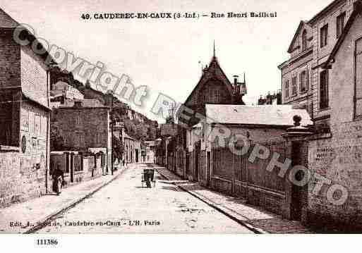 Ville de CAUDEBECENCAUX, carte postale ancienne