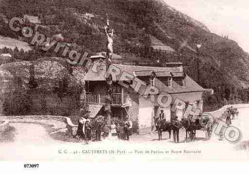 Ville de CAUTERETS, carte postale ancienne