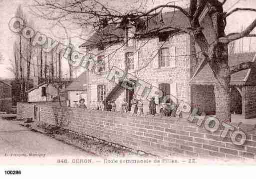 Ville de CERON, carte postale ancienne