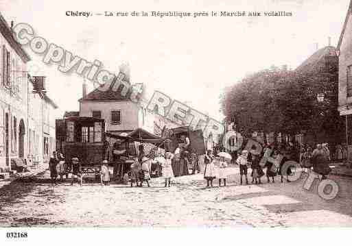 Ville de CHEROY, carte postale ancienne