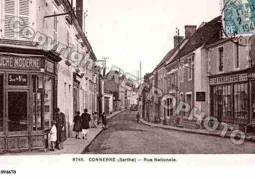 Ville de CONNERRE, carte postale ancienne