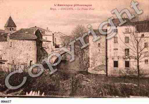 Ville de COUDES, carte postale ancienne