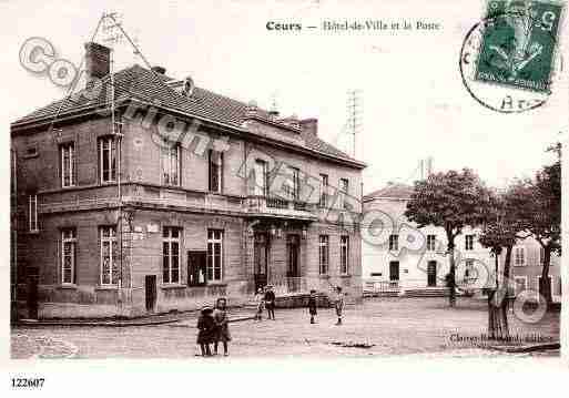 Ville de COURSLAVILLE, carte postale ancienne