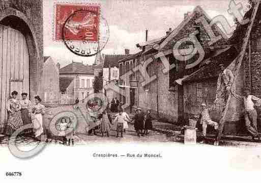 Ville de CRESPIERES, carte postale ancienne