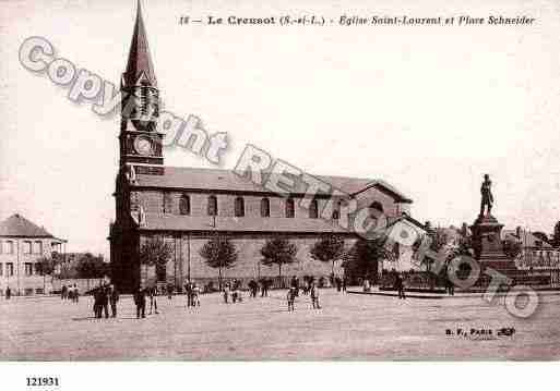 Ville de CREUSOT(LE), carte postale ancienne