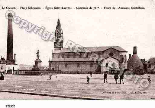 Ville de CREUSOT(LE), carte postale ancienne