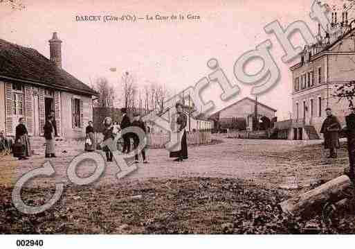 Ville de DARCEY, carte postale ancienne