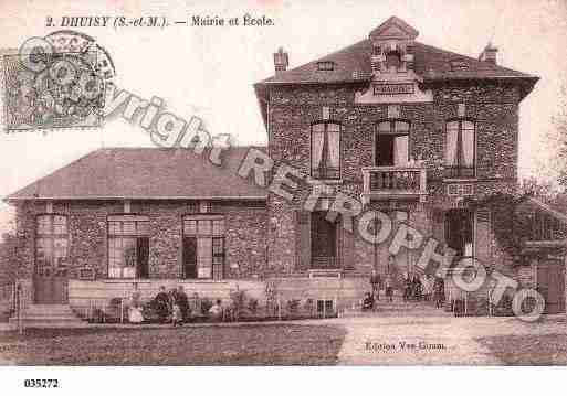 Ville de DHUISY, carte postale ancienne Ville de DHUISY, carte postale ancienne