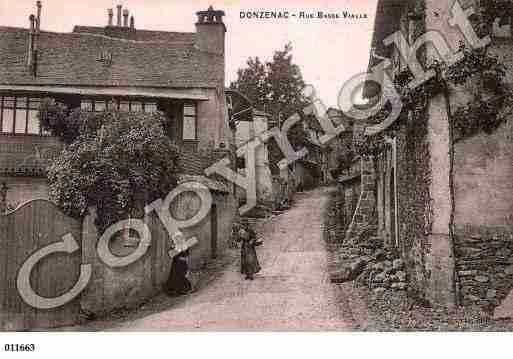 Ville de DONZENAC, carte postale ancienne