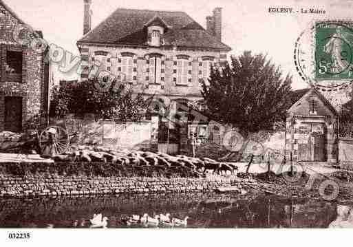 Ville de EGLENY, carte postale ancienne