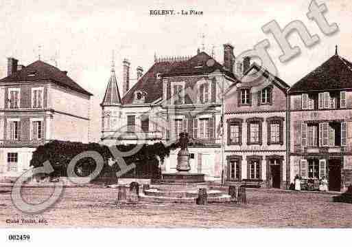 Ville de EGLENY, carte postale ancienne
