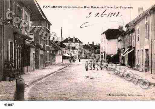 Ville de FAVERNEY, carte postale ancienne