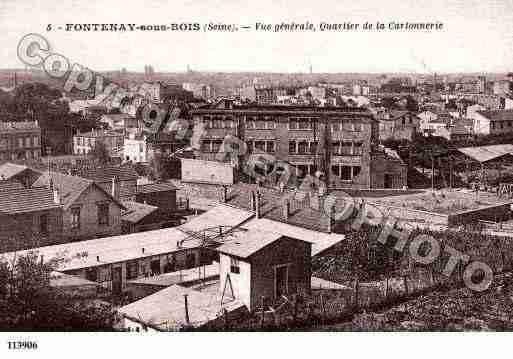 Ville de FONTENAYSBOIS, carte postale ancienne