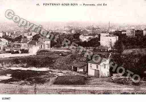 Ville de FONTENAYSBOIS, carte postale ancienne