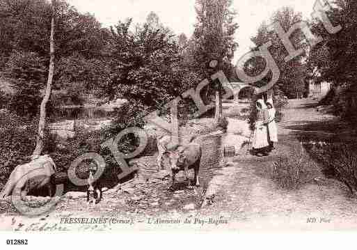 Ville de FRESSELINES, carte postale ancienne