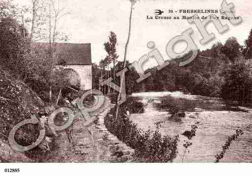 Ville de FRESSELINES, carte postale ancienne