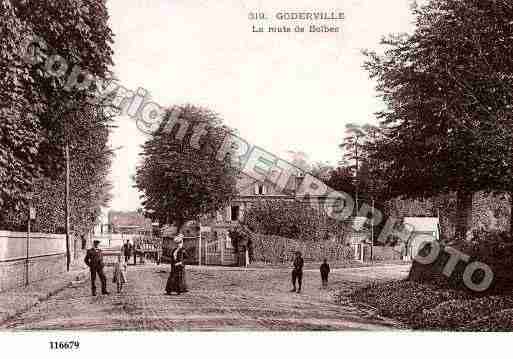 Ville de GODERVILLE, carte postale ancienne