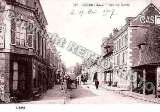 Ville de GODERVILLE, carte postale ancienne
