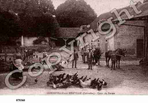 Ville de GONNEVILLEENAUGE, carte postale ancienne