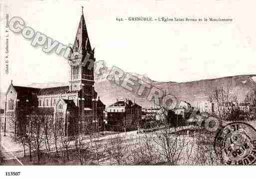 Ville de GRENOBLE, carte postale ancienne