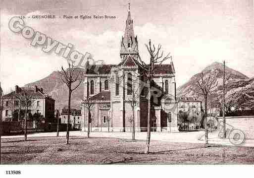 Ville de GRENOBLE, carte postale ancienne