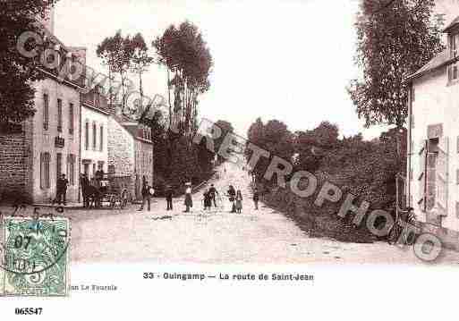 Ville de GUINGAMP, carte postale ancienne