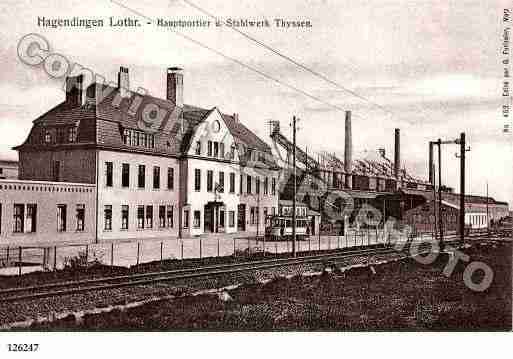 Ville de HAGONDANGE, carte postale ancienne