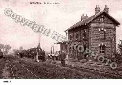 Ville de HERVILLY, carte postale ancienne