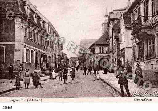 Ville de INGWILLER, carte postale ancienne