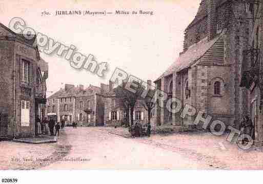 Ville de JUBLAINS, carte postale ancienne