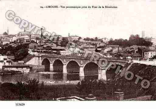 Ville de LIMOGES, carte postale ancienne