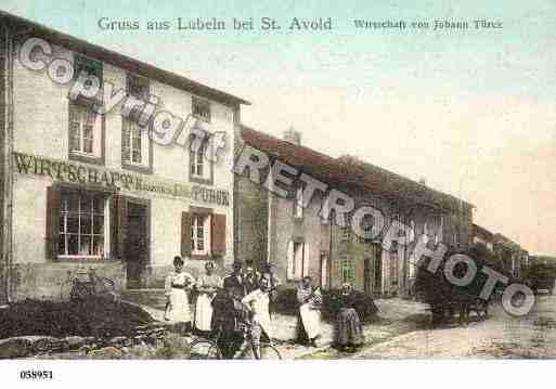 Ville de LONGEVILLELESSAINTAVOLD, carte postale ancienne