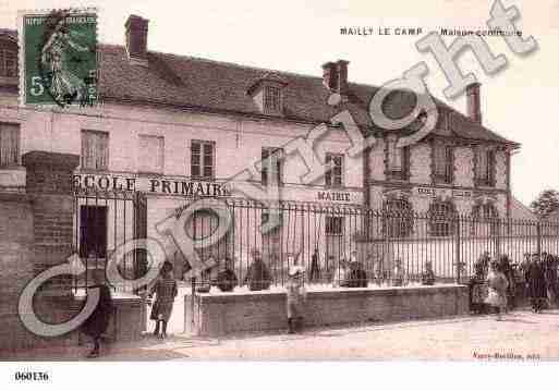 Ville de MAILLYLECAMP, carte postale ancienne