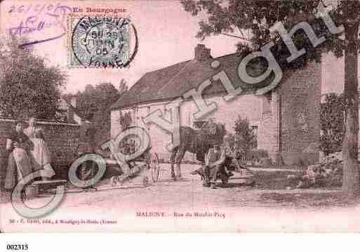 Ville de MALIGNY, carte postale ancienne