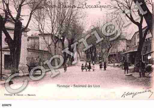 Ville de MANOSQUE, carte postale ancienne