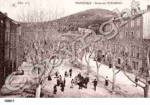 Ville de MANOSQUE, carte postale ancienne