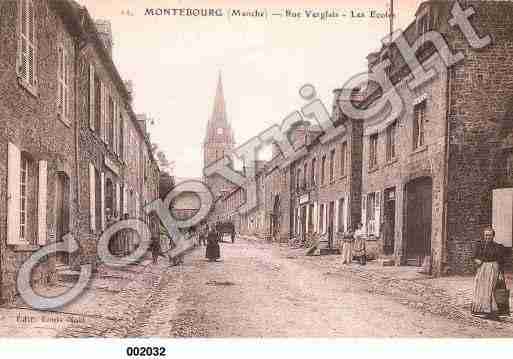 Ville de MONTEBOURG, carte postale ancienne