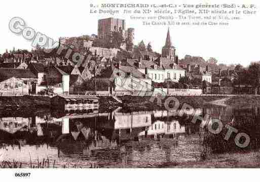 Ville de MONTRICHARD, carte postale ancienne